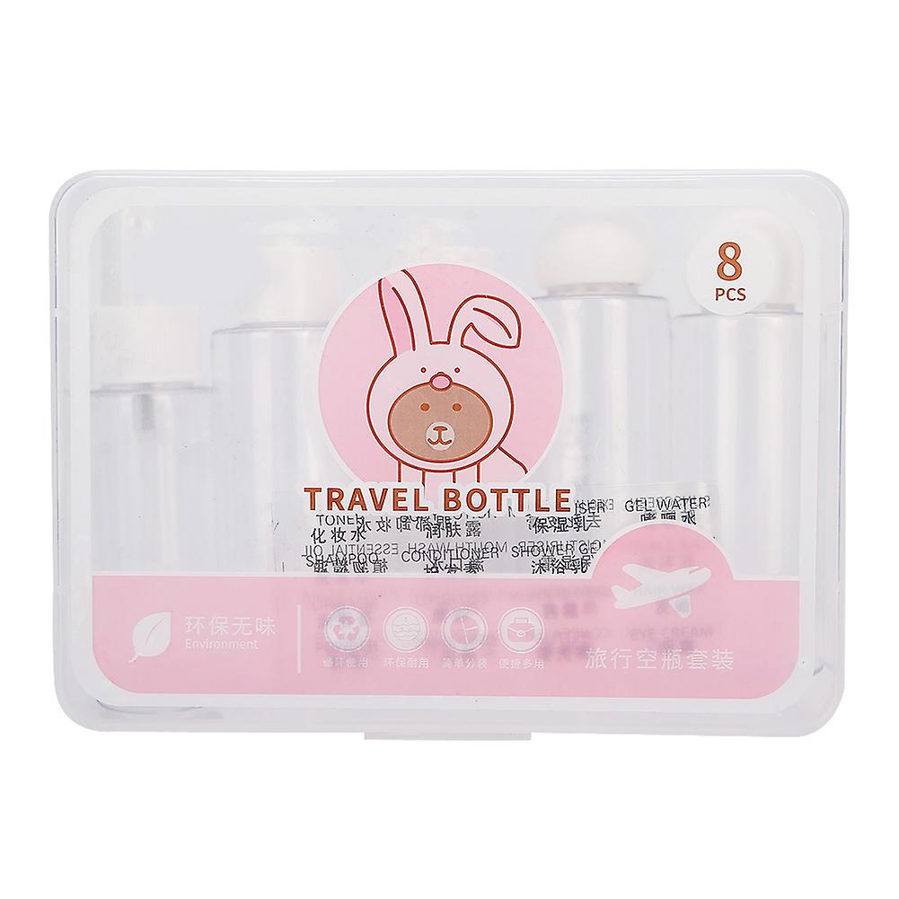 Travel Cosmetic Bottle Set - Transparent Plastic Containers For Makeup Lotion And Liquids (Empty)
