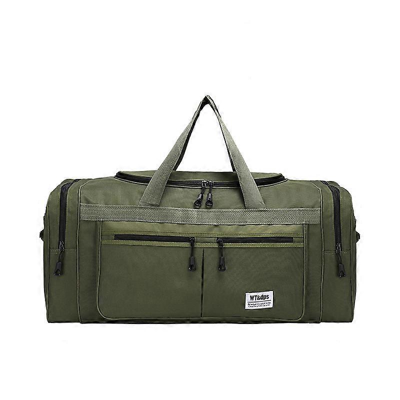 Travel Duffel Bag for Men Duffle Bag Large Size for Women Weekender Overnight with Shoes Compartment Multifunctional Gym Bags 60L Green