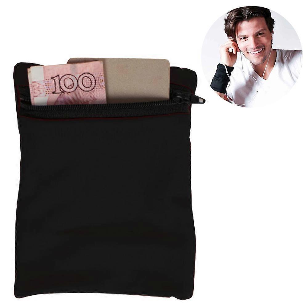Travel Wrist Wallet Pouch With Zipper Pocket For Cash Cards Money. Made For Travel Running Walking & Hiking