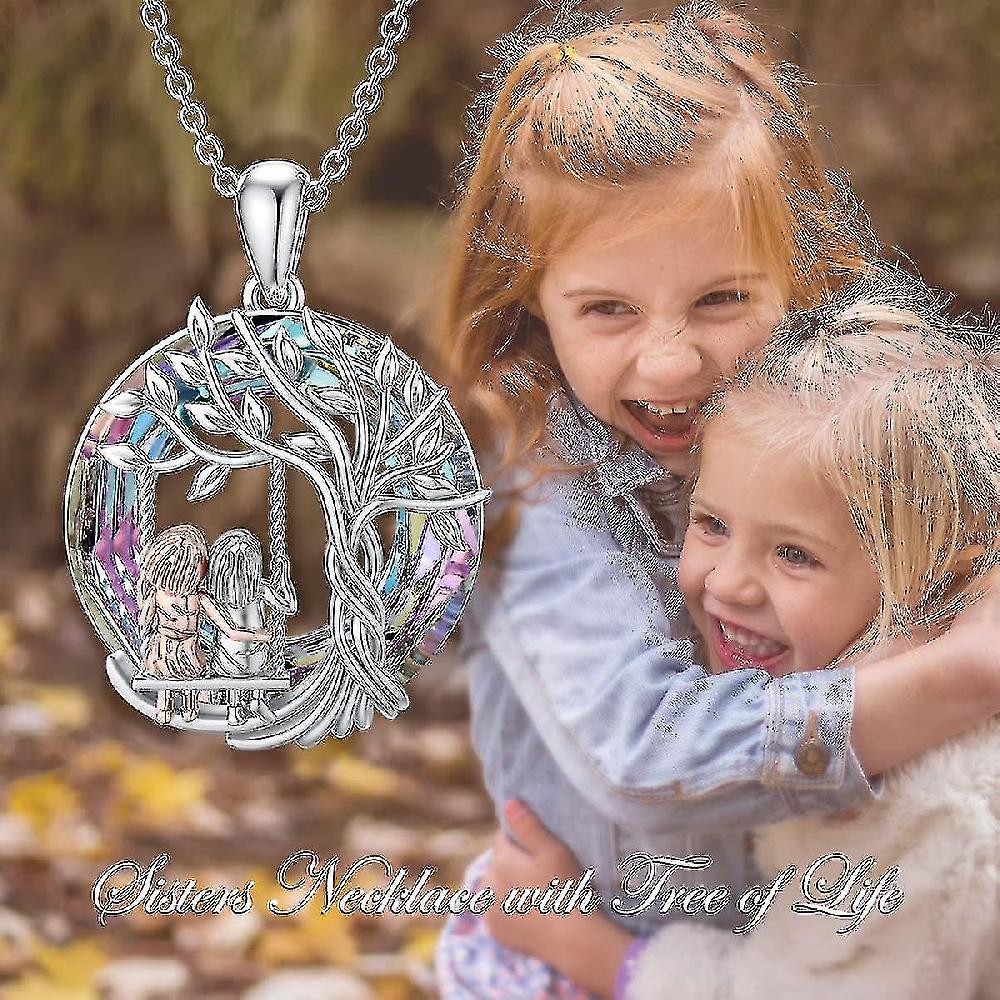 Tree Of Life Necklace For Women Sister Valentine's Day Gifts Birthday Gifts For Sister Girls