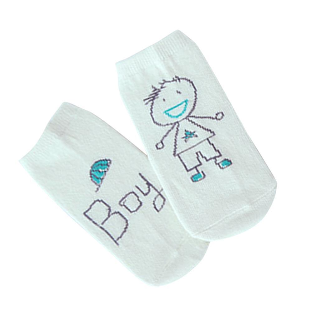 Unisex Cotton Baby Socks Newborn Anti-slip Cute Floor Booties Socks Green M
