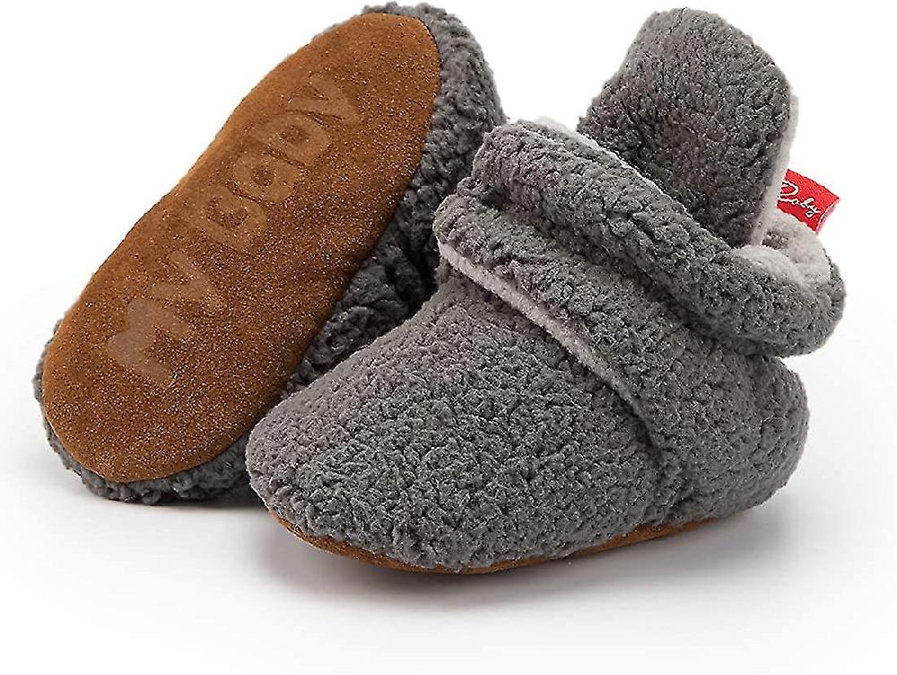 Unisex neonato bambino stivaletti di cotone suola antiscivolo per bambini ragazzi ragazze infante inverno caldo pile calzini scarpe