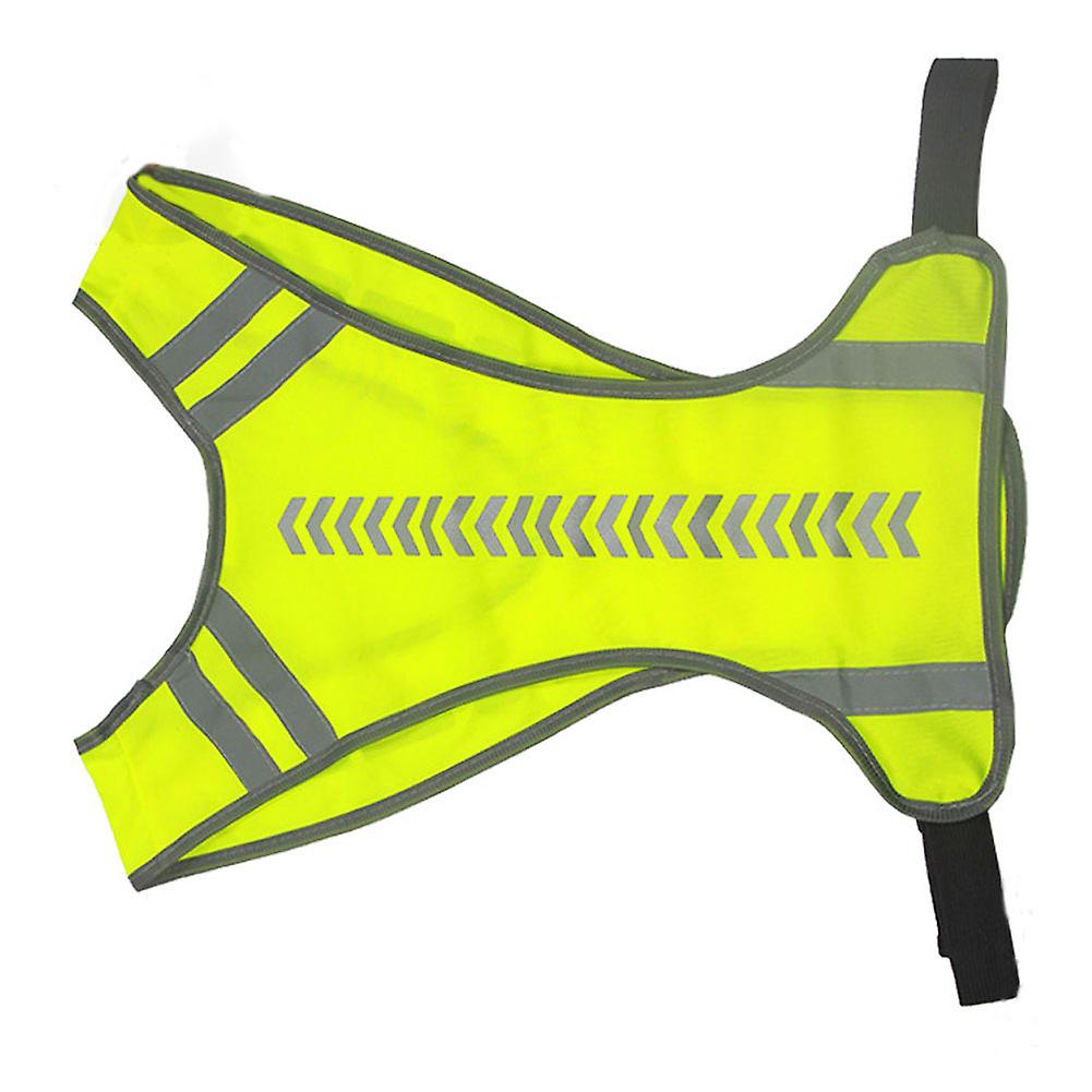 Unisex Warning Night Running Cycling Safety High Visibility Reflective Vest Jacket