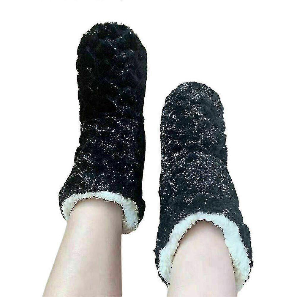 Unisex Women Indoor Slippers Fleece Lined Slipper Boots Booties Shoes