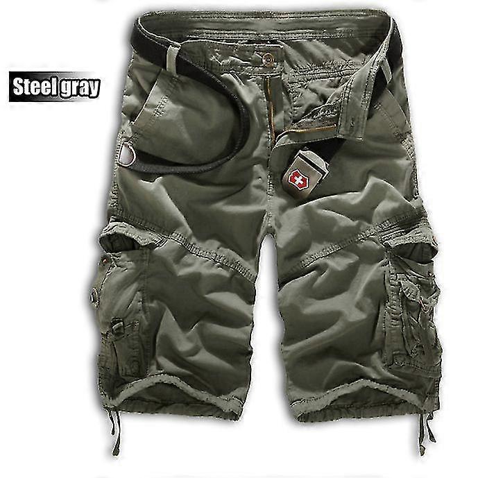 Uomini Esercito Militare Cargo Pantaloncini Mezzi Pantaloni Heavy Duty Lavoro Bottoms-Yvan