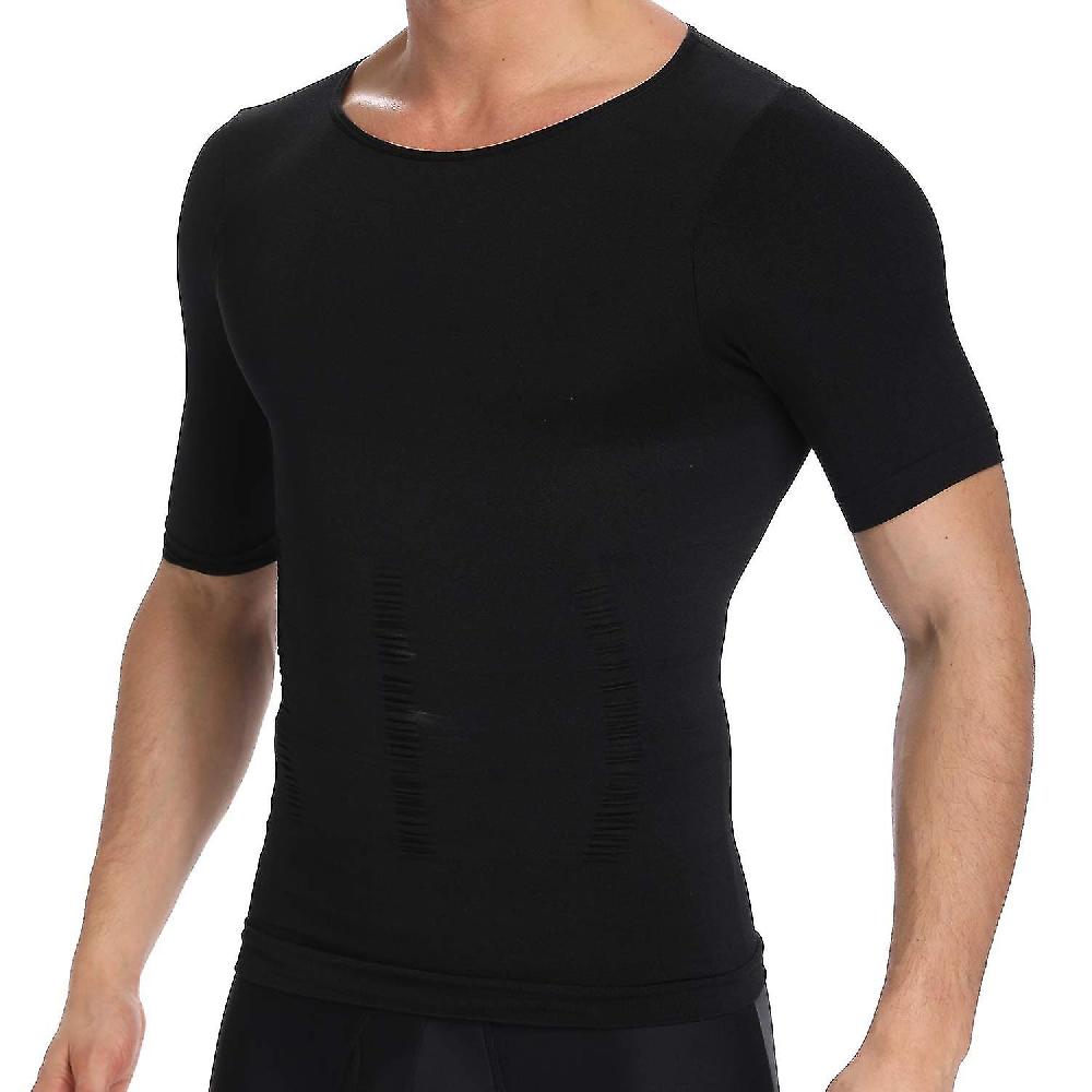 Uomo Shapewear Gilet senza cuciture Addome Slim Shirt Classic Abs Belly Body Shaper Compressione Undershirt Gilet Ginecomastia Canotta