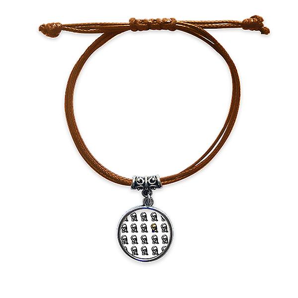 Usa President Person Joseph Colorful Repeat Bracciale in corda di cuoio