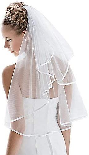Velo da sposa semplice velo da sposa in tulle da donna per addio al nubilato doccia nuziale