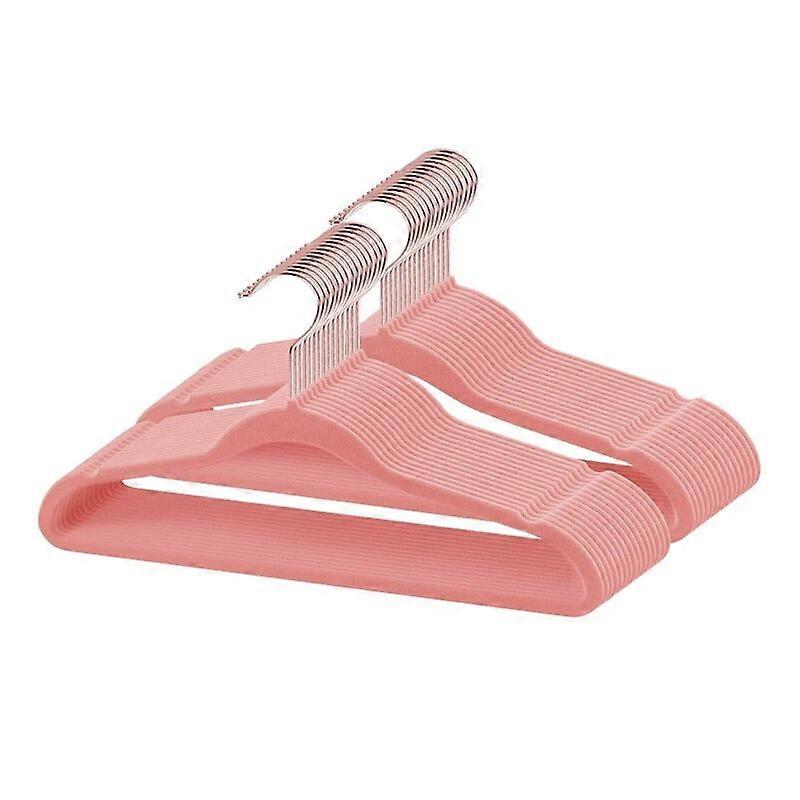Velvet Non-Slip Suit Clothes Hangers Clothing Notched Hangers - Pack Of 30