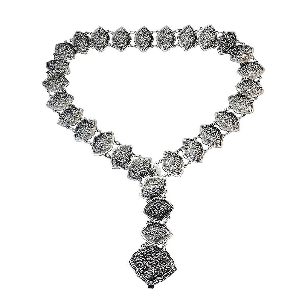 Vintage Engraving Flower Hippie Waist Belly Chain Bohemia Beach Body Jewelry