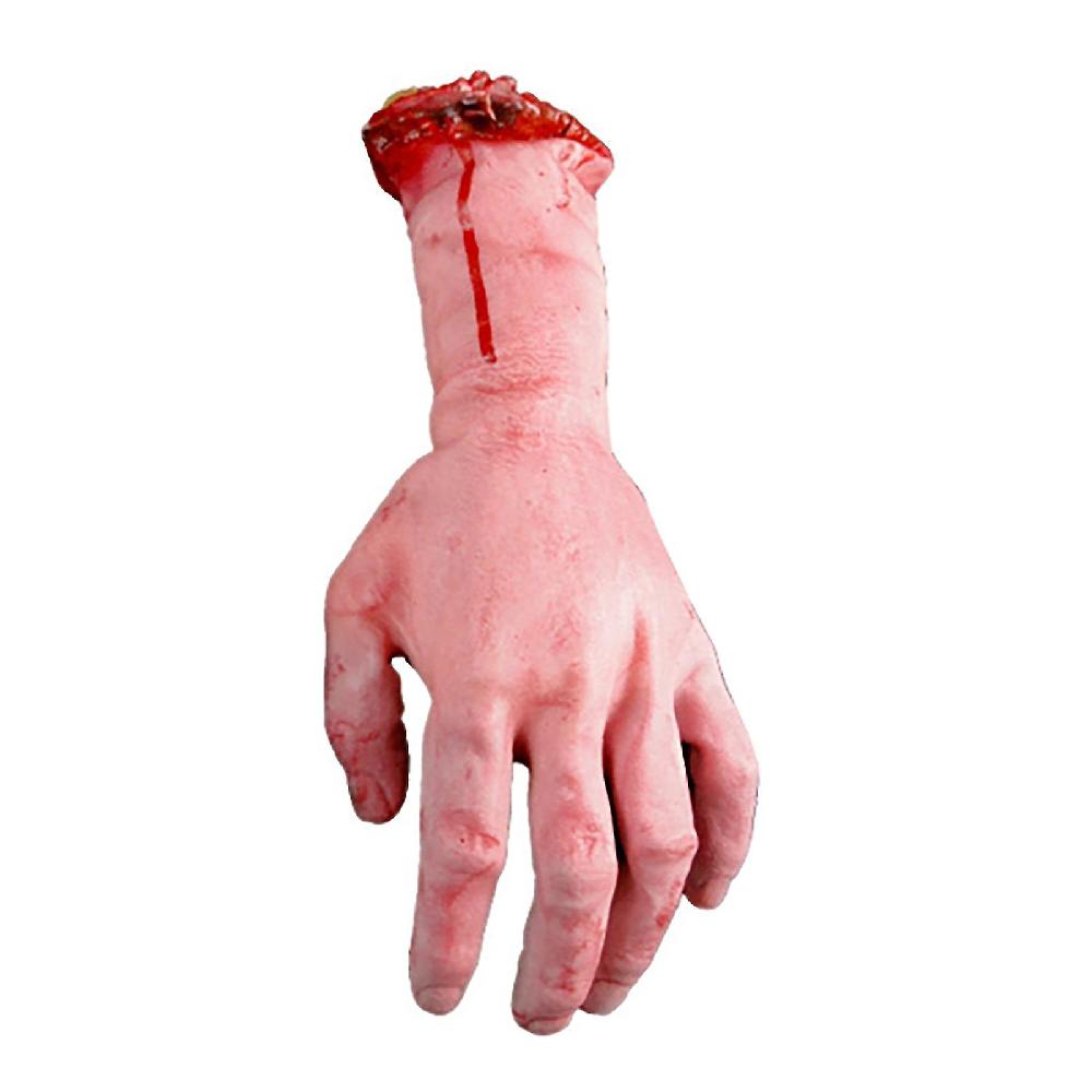 Vivid Human Arm Hand Bloody Dead Body Parts Haunted House Halloween Stage Props