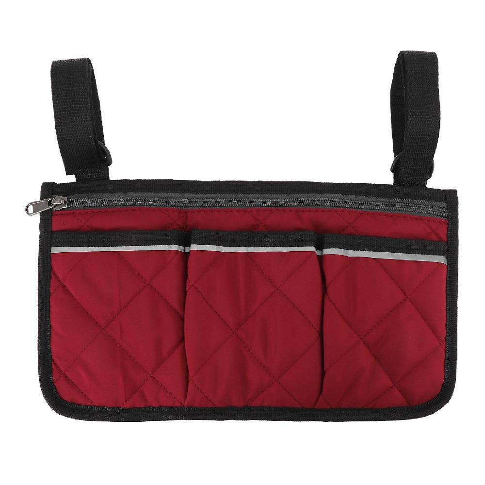 Waterproof Wheelchair Pouch Bag with Multi Pocket Design for Outdoor Mobile Chairs