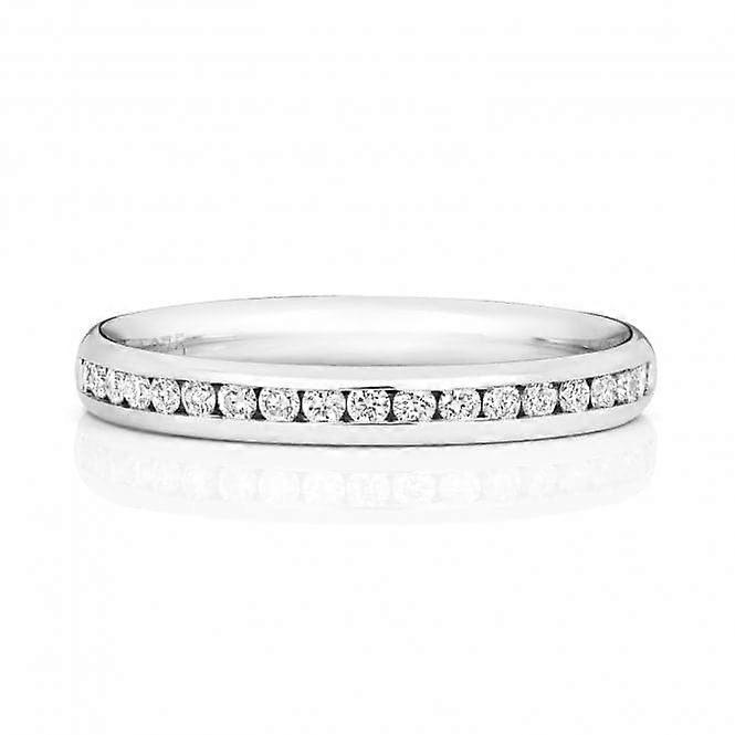Wedding Band 18ct White Gold Diamond Eternity Ring WQ220W/I