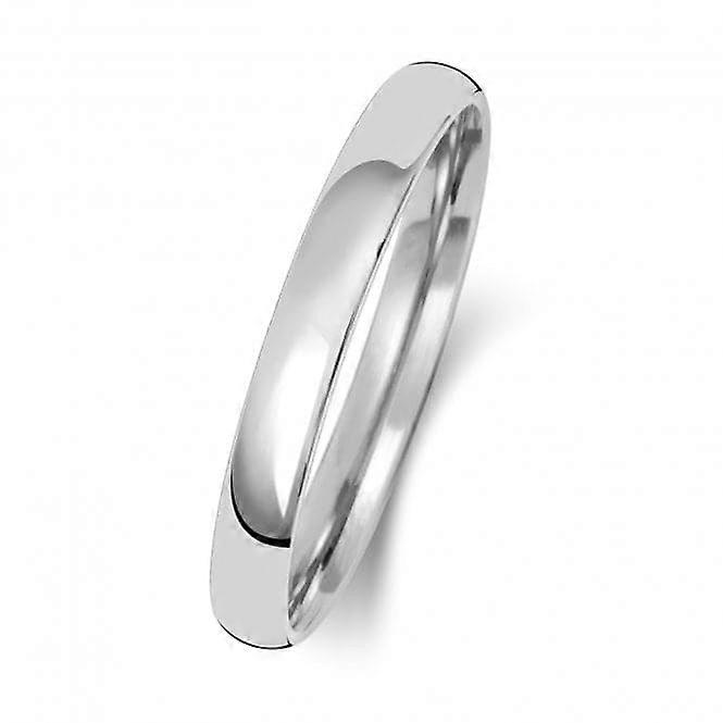 Wedding Band 18K Slight Court 2.5mm-2.0 Wedding Ring WQ112WEH/I