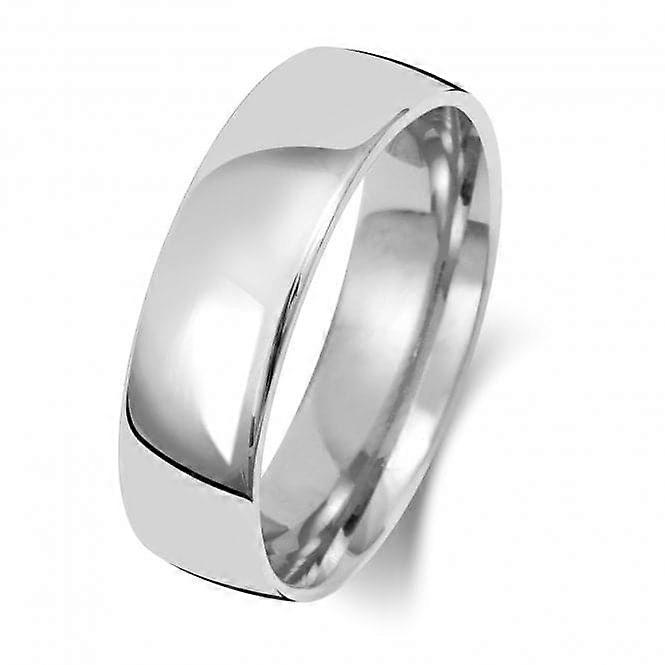 Wedding Band 18K Slight Court 6mm-1.8 Wedding Ring WQ116WH