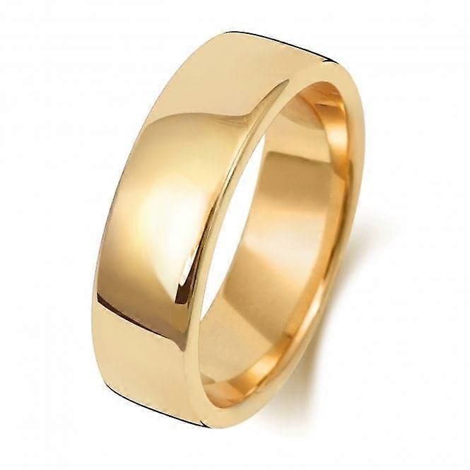 Wedding Band 18K Soft Court 6mm-1.8 Wedding Ring WQ136H