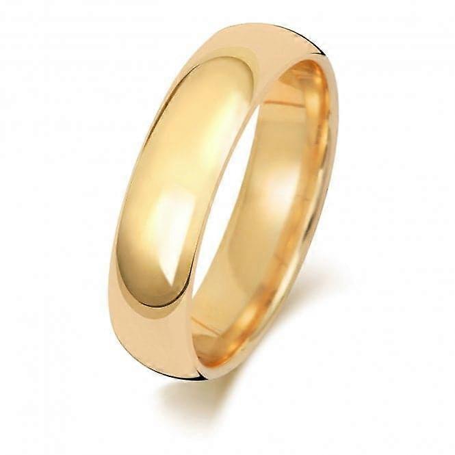 Wedding Band 18K Trad Court 5mm Wedding Ring WQ165H