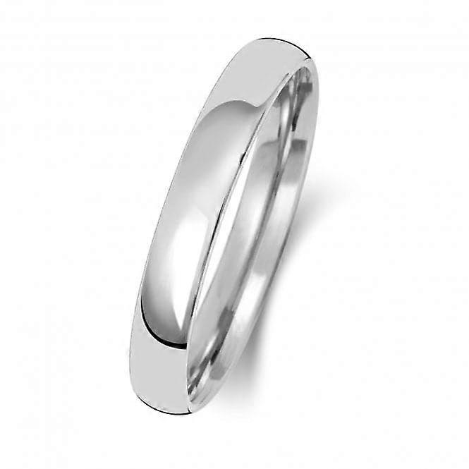 Wedding Band 9K Slight Court 3 mm-1.4 Wedding Ring W113WM
