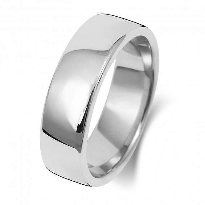 Wedding Band Platinum Soft Court 6mm-1.5 Wedding Ring WP136M