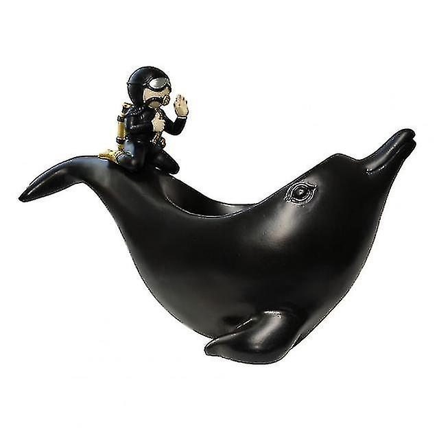 Whale Diver Shape Key Storage Practical Large Capacity Resin Jewe