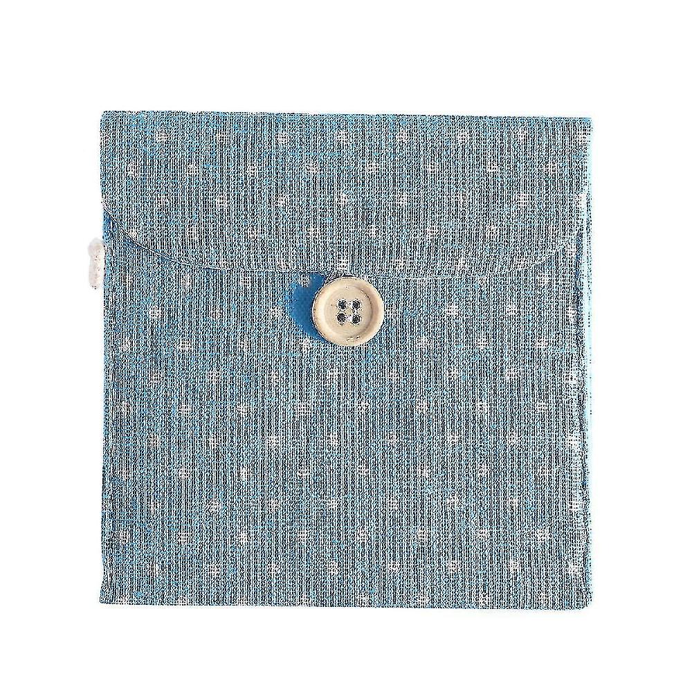 Women Girls Linen Sanitary Napkins Organizer Polka Dot Menstrual Pouch Holder Case Secret Pouch
