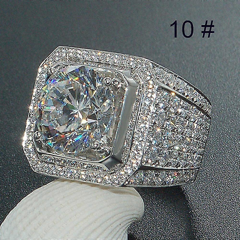 Women Men Luxury Fashion Jewelry Accessories Brilliant Natural White Sapphire Di