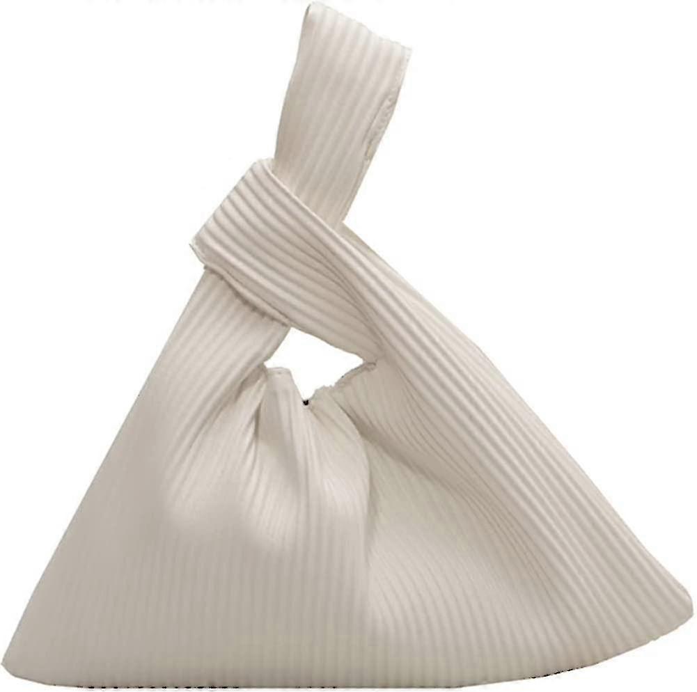 Women's Bag Summer Popular Striped Simple Shoulder Bag Female Texture Personality Knotted Portable Tote Bag