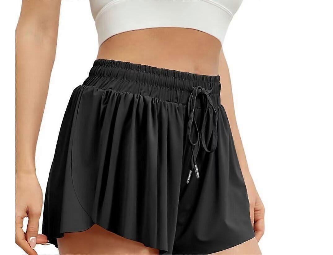 Women's Flowy Sports Shorts Women's Gym Yoga Exercise Running Hiking Spandex Comfortable Casual Sports Skirt Summer