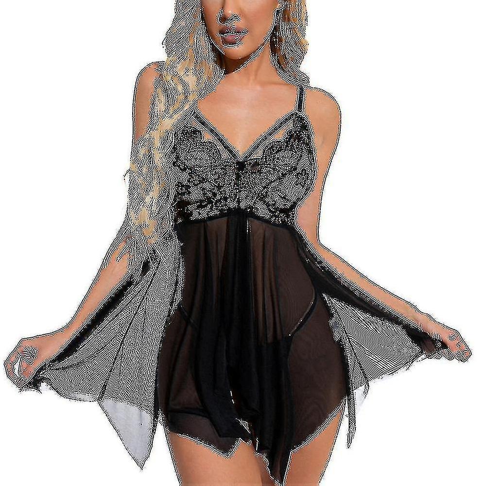 Women's Jumpsuit Pajamas Lace Halter Bikini 2 Sets Adjable Ss Beachwear-r