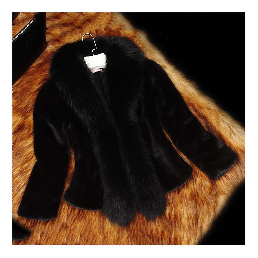 Women's Luxurious Et Faux Fur P Short Coat For