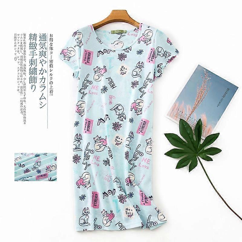 Women's Nightgown Soft Sleepwear Casual Nightgowns & Sleepshirts Cute Sleep Shirts Pajamas For Women M