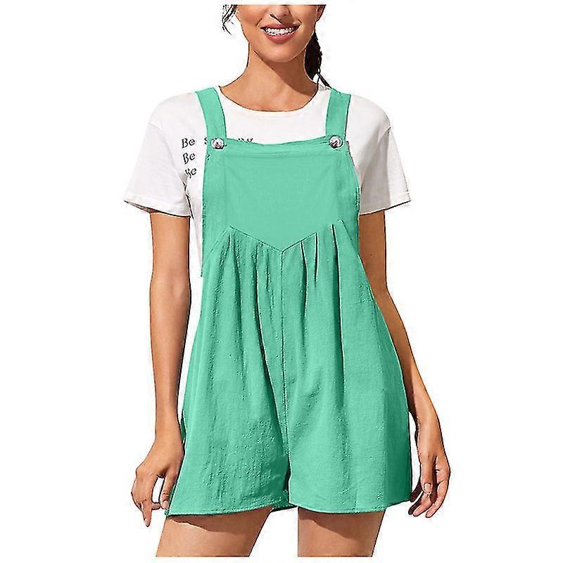 Women's Sleeveless Adjustable Overalls Jumpsuits
