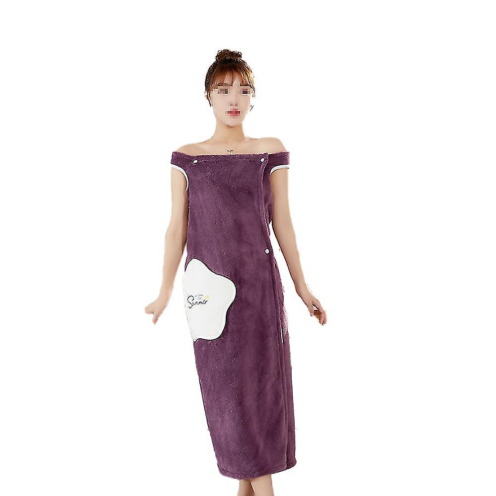 Women's Spa Wrap Robe Set Soft Cozy Absorbent Microfiber Bath Towe