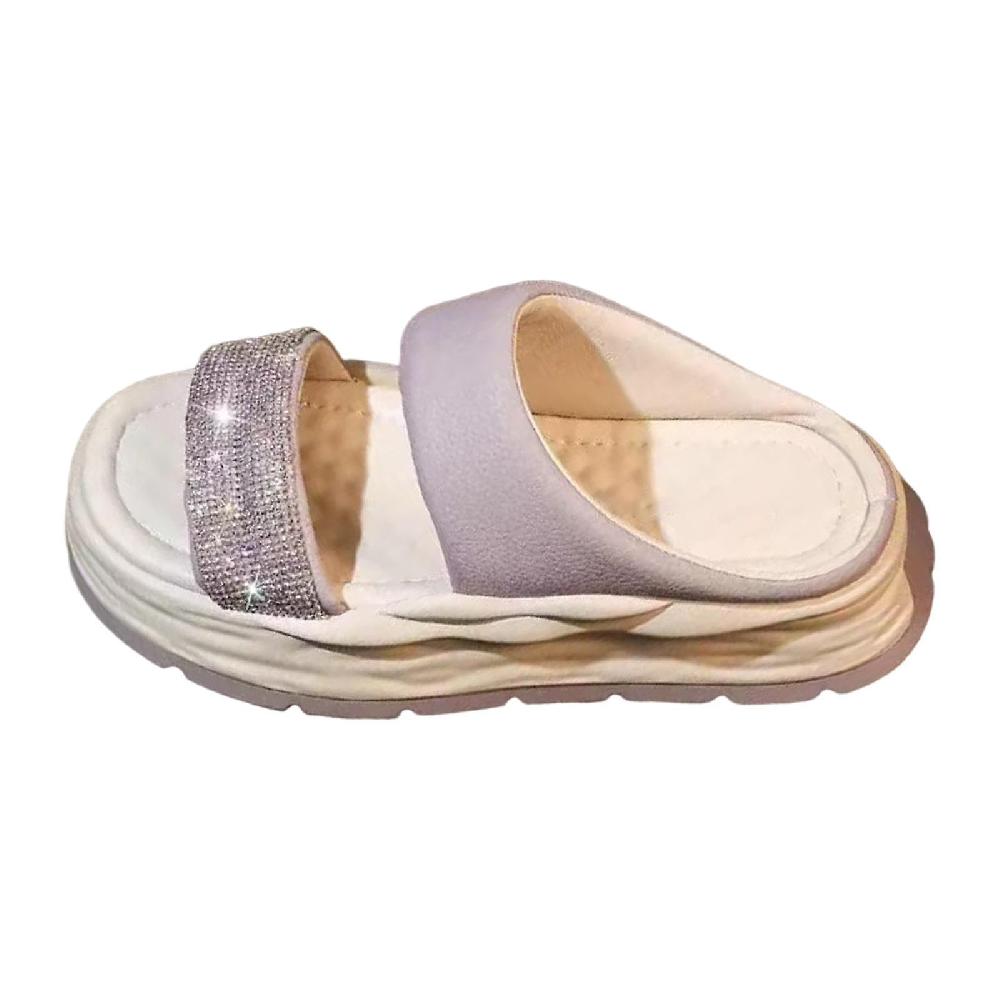 Women Sandals Soft Floor Slides Shoes Open Toe Nonslip Summer Shoes Platform 36
