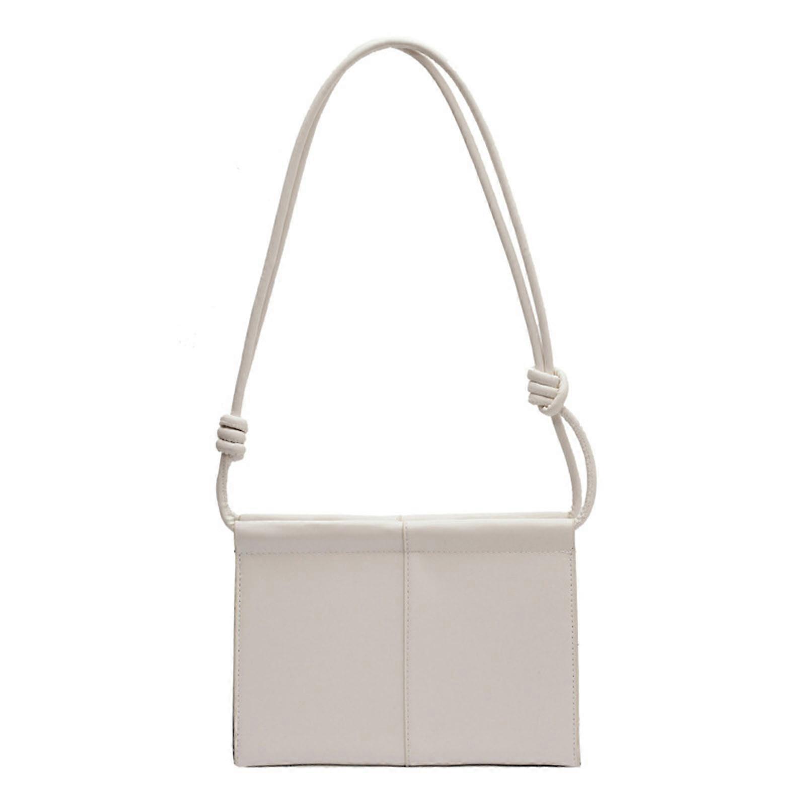 Women Shoulder Bag Pu Leather Vintage Stylish Elegant Waterproof Easy To Clean Lady Handbag Beige Free Size