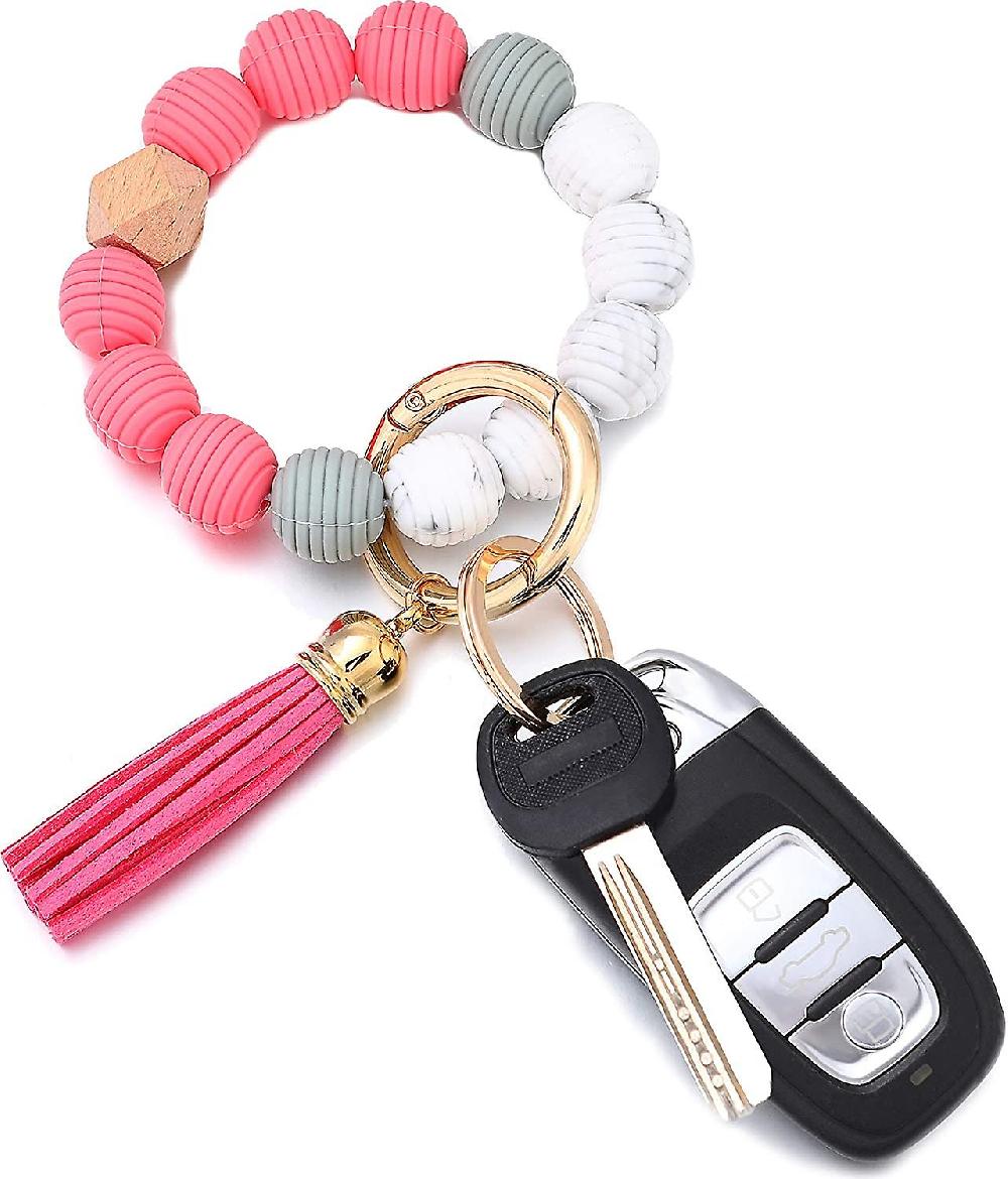 Wristlet Keychains Bracelet Bangle For Women|key Ring Chain Bracelet No Bpa Silicone