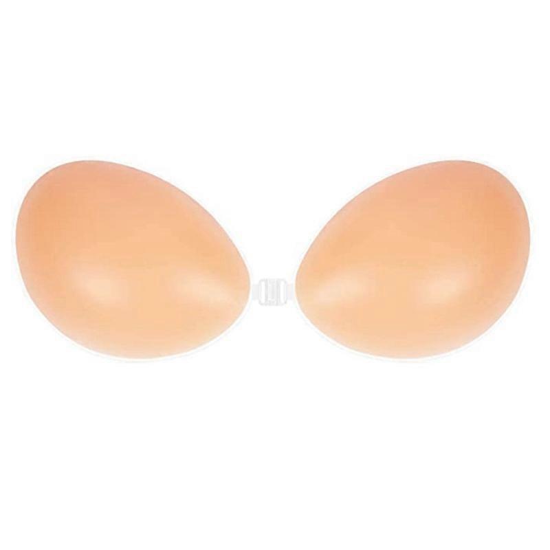 Xianrenge Adhesive Bra Silicone Strapless Bra Self Adhesive Wedding Bra Reusable Skin Friendly Comfortable Backless Bra Push Up Bra Without Straps
