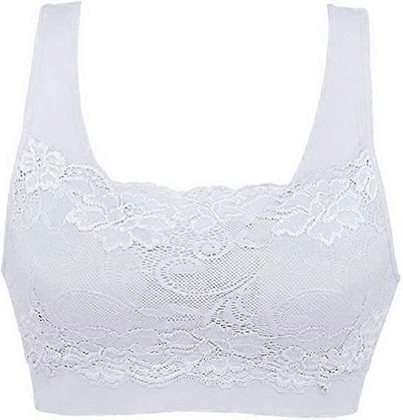 Xianrenge Reggiseno sportivo da donna senza cuciture comodo morbido traspirante Reggiseni in pizzo da donna Top imbottiti rimovibili Push up Pacchetti di biancheria intima per Yoga Fitness Exerci