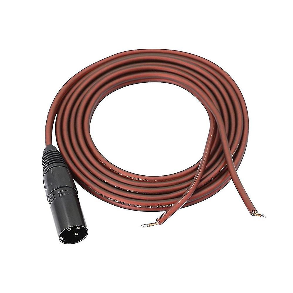 Xlr Speaker Wire Speaker Bare Cable To Xlr Plug Gold Plated Xlr 3 Pin Male Connector Replacement