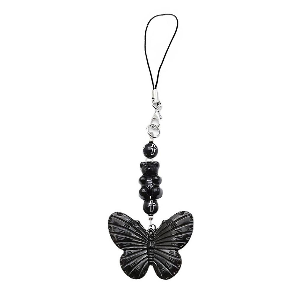 Y2K Keys Chain Butterfly Bear Phone Pendant Keychains Party Gift Eye-Catching