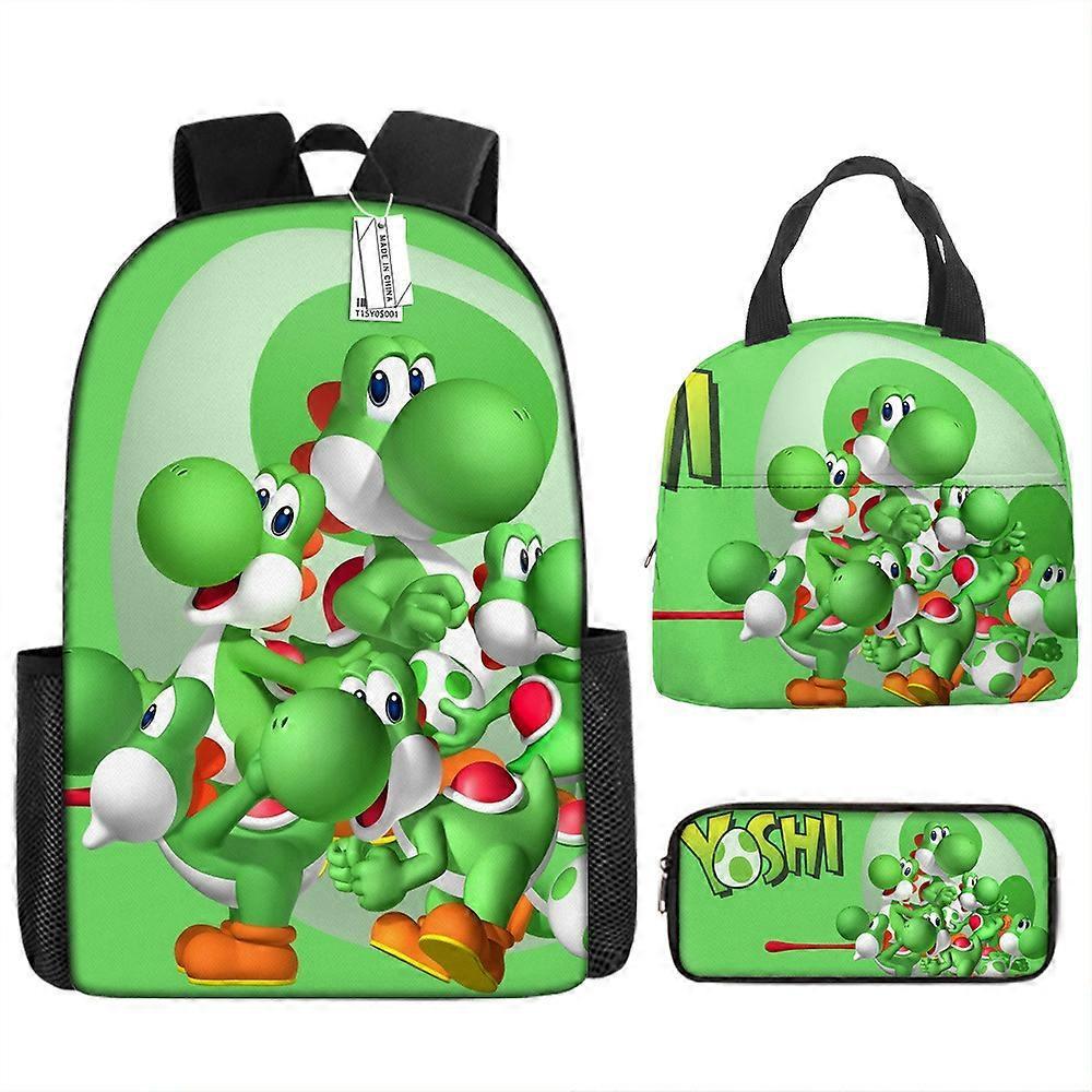 Yoshi'S Handmade World Zaino Studente Della Scuola Primaria E Secondaria Zaino Sacchetto Pranzo Borsa Matita Borsa Tre Pezzi Set 13 -HGDMV
