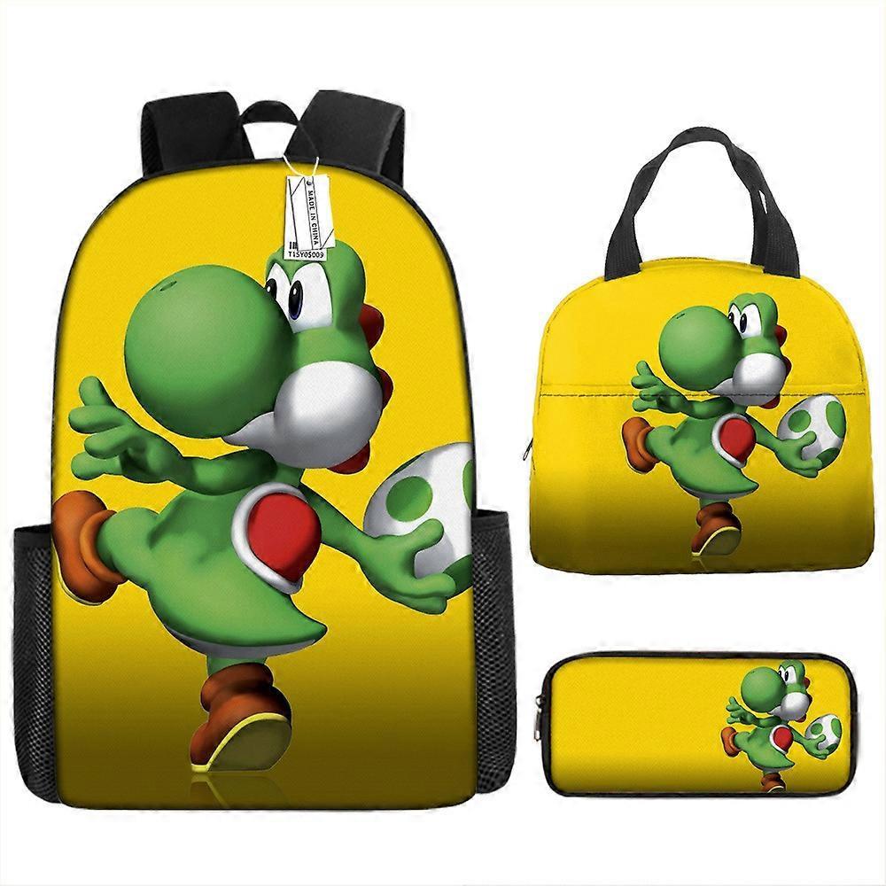 Yoshi'S Handmade World Zaino Studente Della Scuola Primaria E Secondaria Zaino Scolastico Pranzo Sacchetto Matita Borsa Tre Pezzi Set 5 -HGDMV