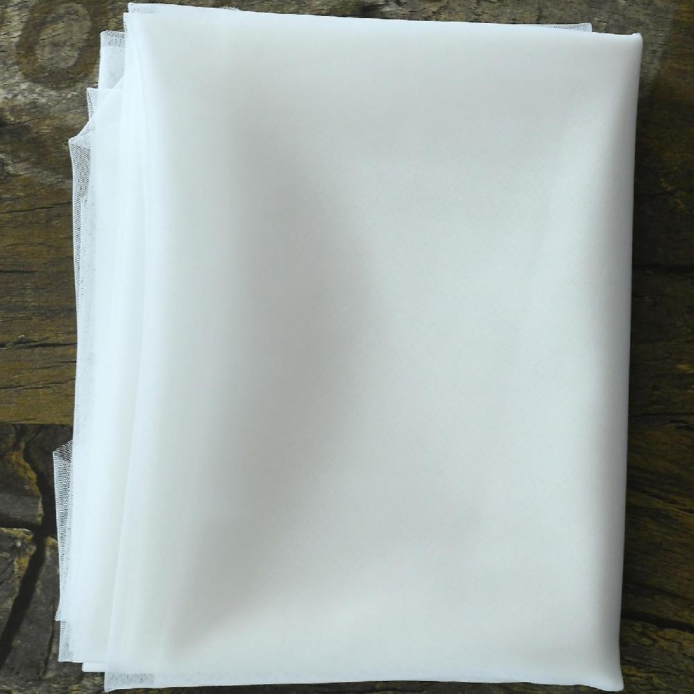 YouLaPan V05 Bridal Veil with Comb Ivory White Wedding Veil Pearls Veil 1 Tier Wedding Veil for Women Cathedral Bridal Veil