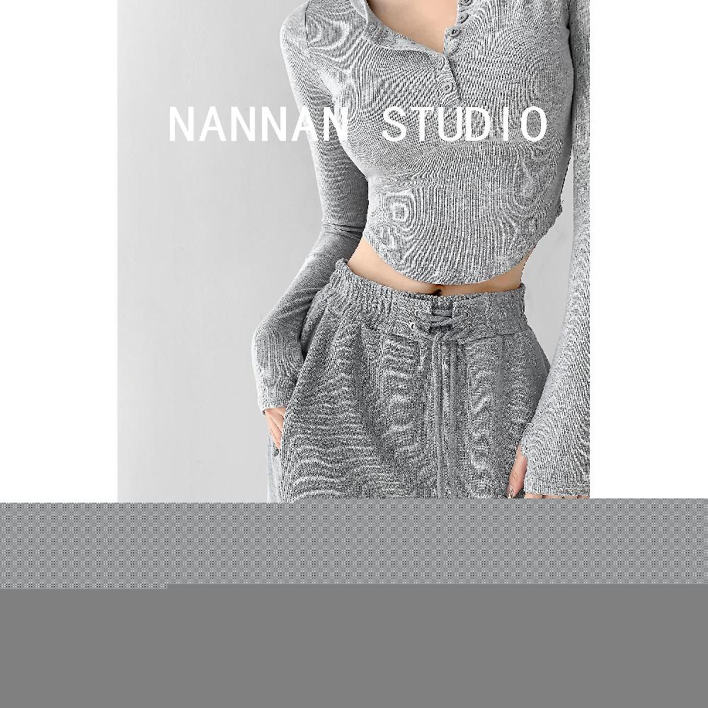 Young Hot Girl Pink Loose Drooping Sport Pants Women's Spring And Summer Drawcorn High Waist Pantaloni Mop legati alla caviglia