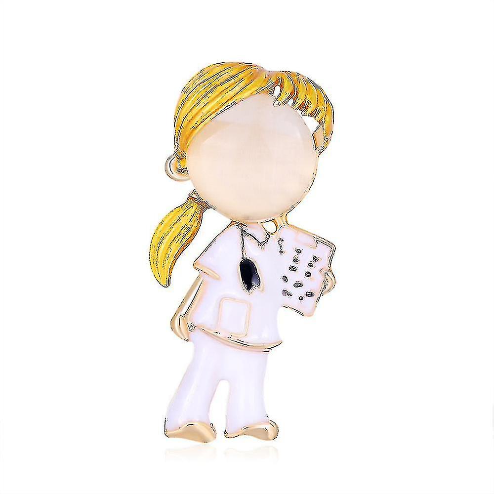ZOSHI Smalto Dottore Ragazzi e Ragazze Spille Speciale Spilla Medica Spille Infermiera Gioielli Opal Stone Hospital Office Spilla Regalo