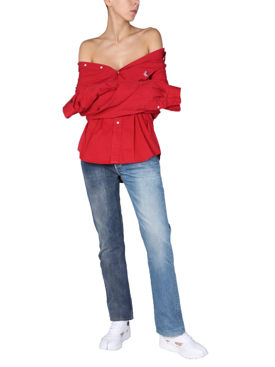 1/OFF JEANS 50/50 IN DENIM DI COTONE
