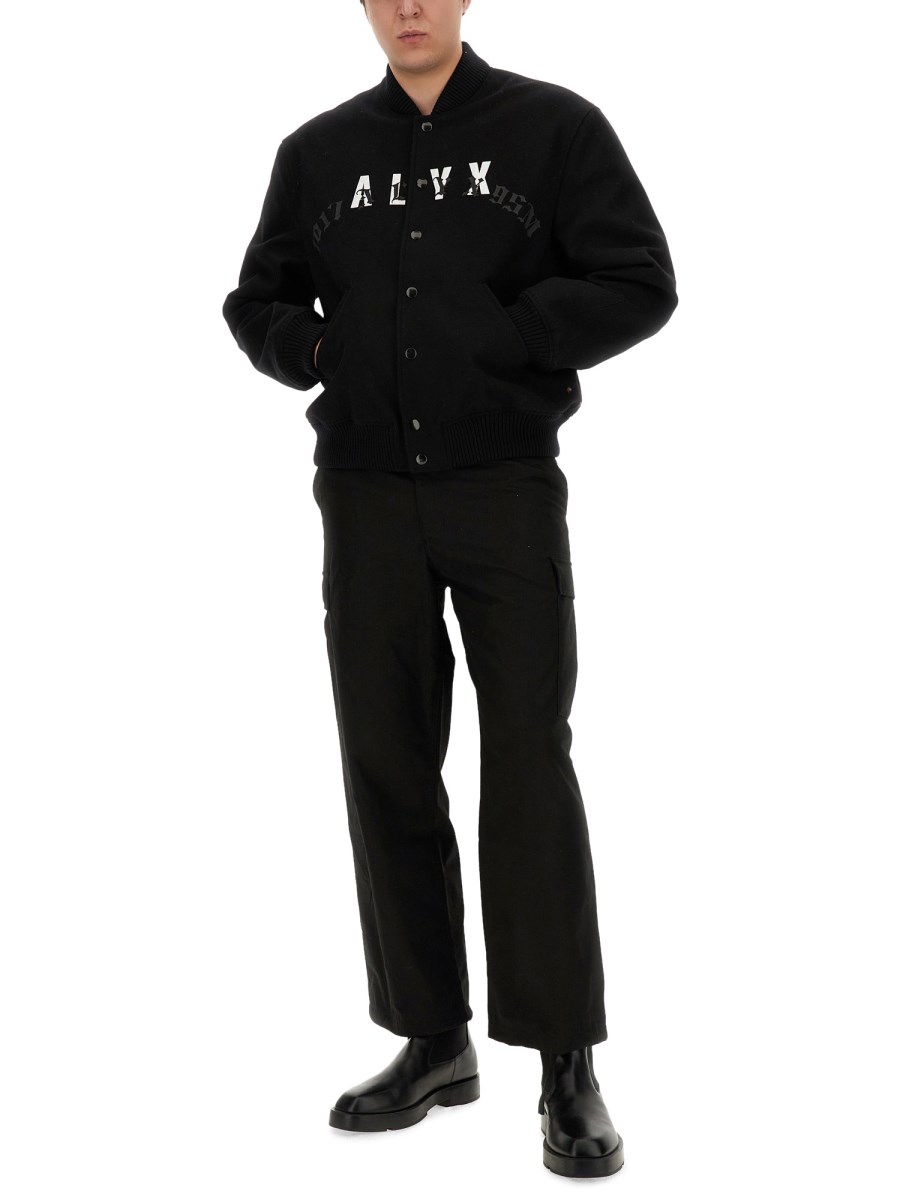 1017 ALYX 9SM BOMBER IN LANA CON LOGO