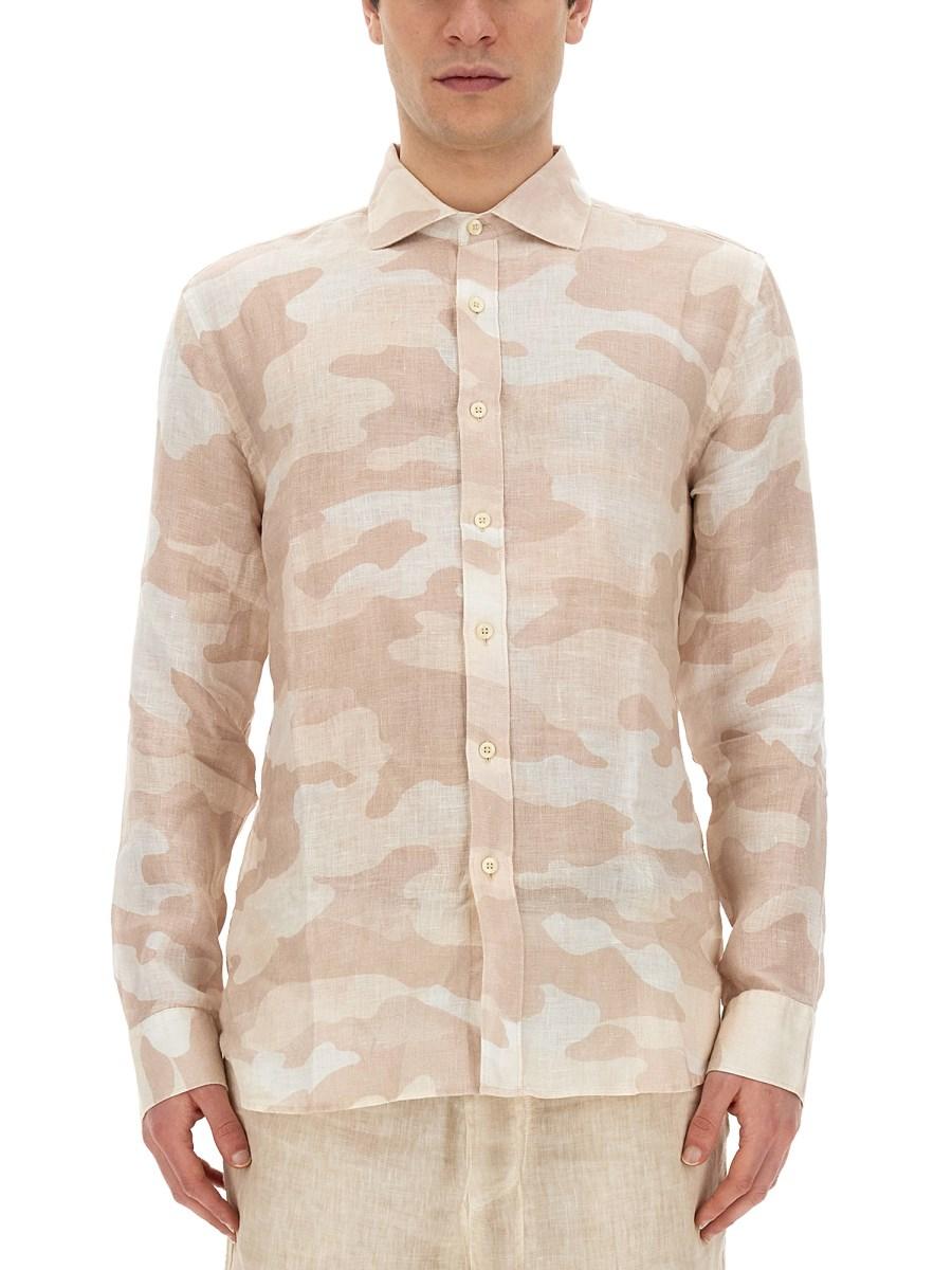 120% LINO CAMICIA SLIM FIT