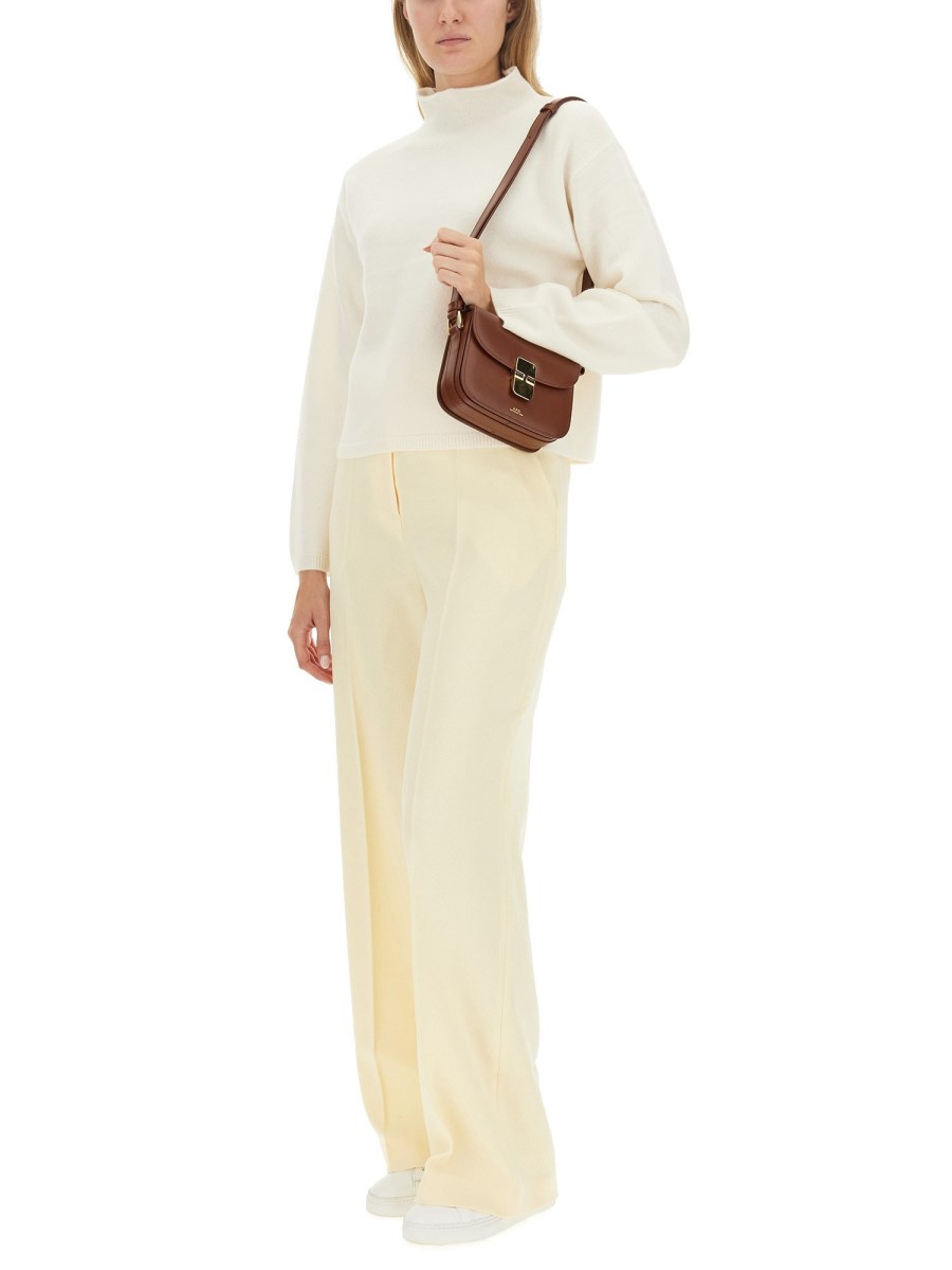 A.P.C. BORSA BAGUETTE "GRACE" IN PELLE