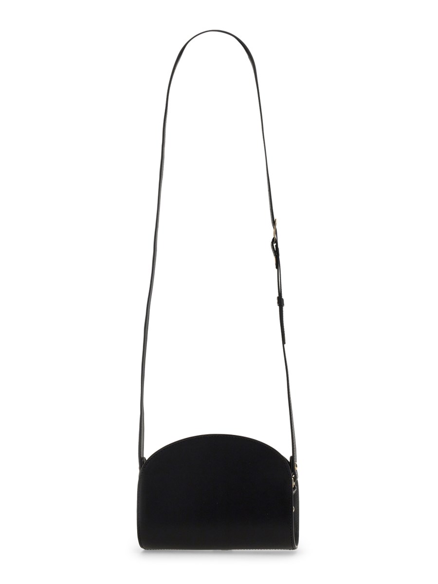 A.P.C. BORSA DEMI LUNE MINI IN PELLE